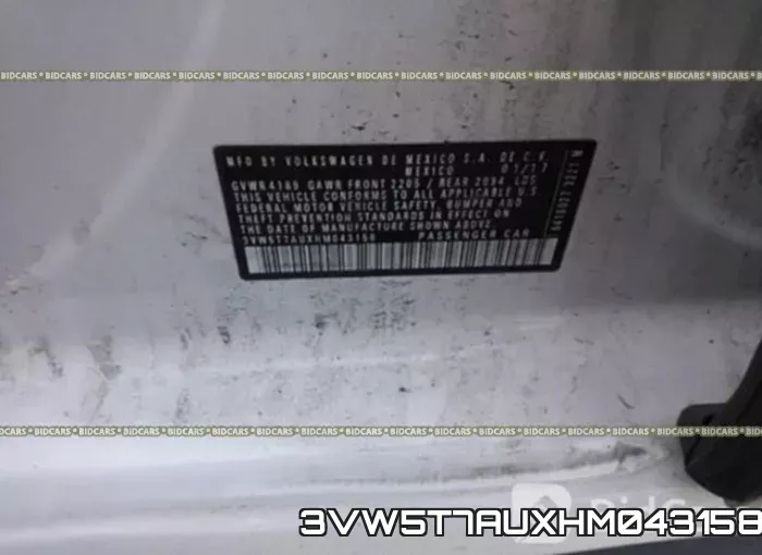 3VW5T7AUXHM043158 фото 10