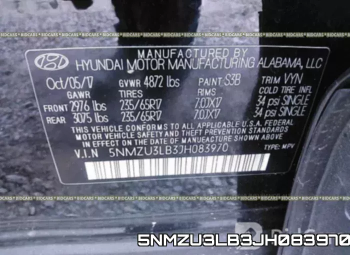 5NMZU3LB3JH083970 фото 10