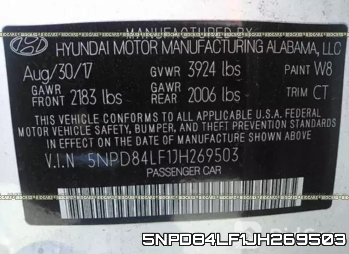 5NPD84LF1JH269503 фото 10