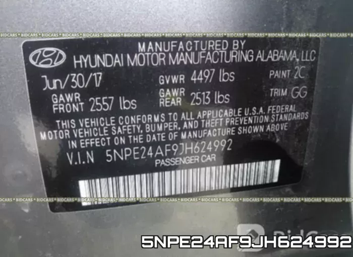 5NPE24AF9JH624992 фото 9