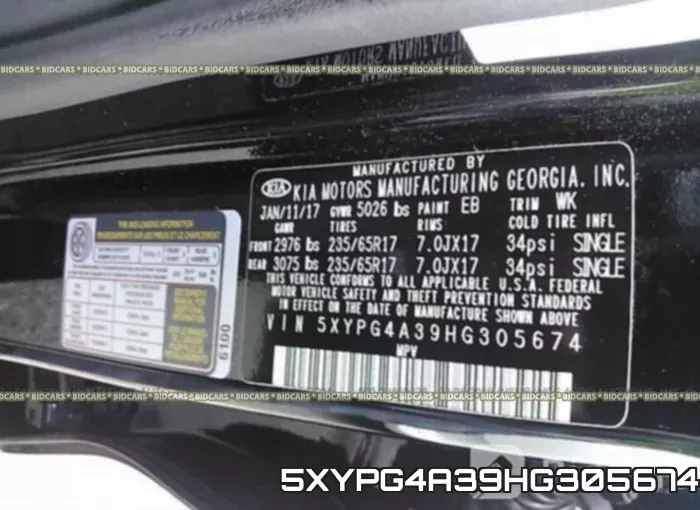 5XYPG4A39HG305674 фото 10