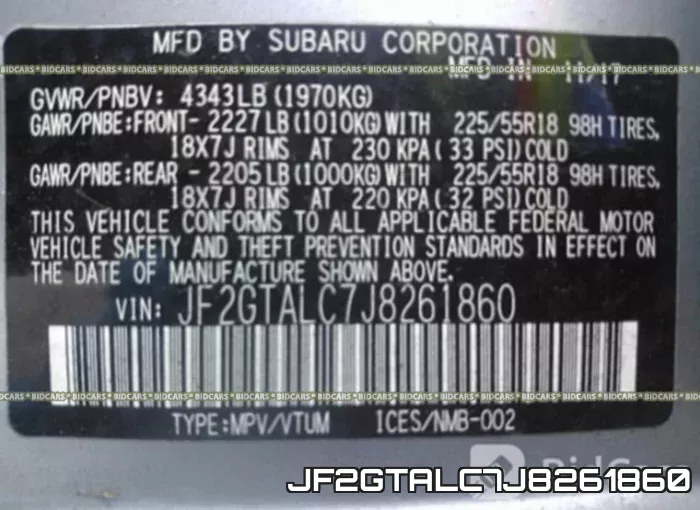 JF2GTALC7J8261860 фото 10