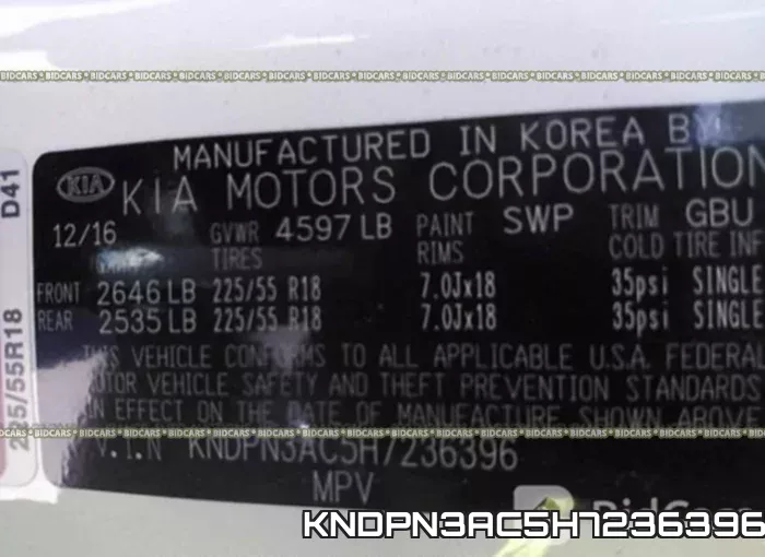 KNDPN3AC5H7236396 фото 10