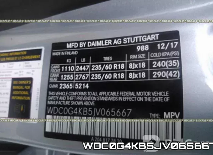 WDC0G4KB5JV065667 фото 10