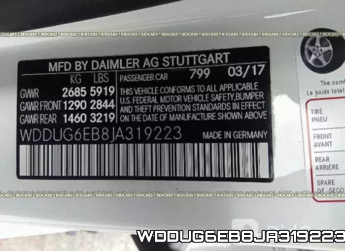 WDDUG6EB8JA319223 фото 10