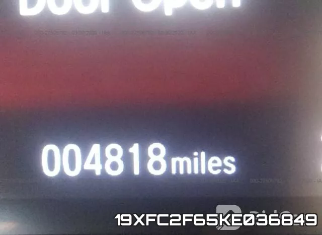 19XFC2F65KE036849 фото 8