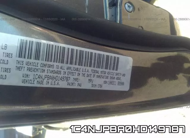 1C4NJPBA0HD149787 фото 10