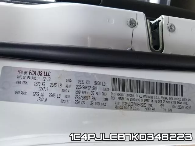 1C4PJLCB7KD348223 фото 2