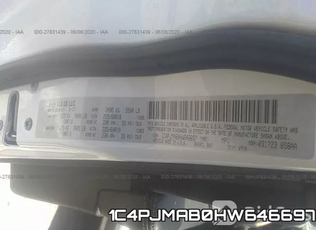 1C4PJMAB0HW646697 фото 10