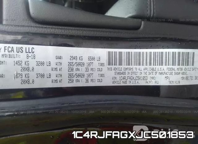1C4RJFAGXJC501853 фото 10