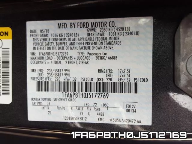 1FA6P8TH0J5172769 фото 2