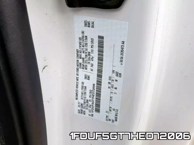 1FDUF5GT7HED72006 фото 2