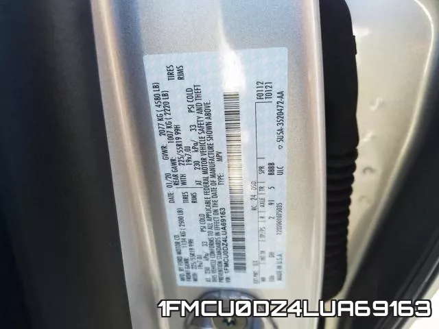 1FMCU0DZ4LUA69163 фото 2