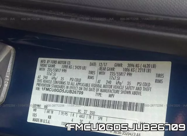 1FMCU0GD5JUB26709 фото 10