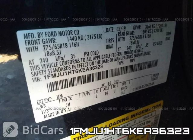 1FMJU1HT6KEA36323 фото 9