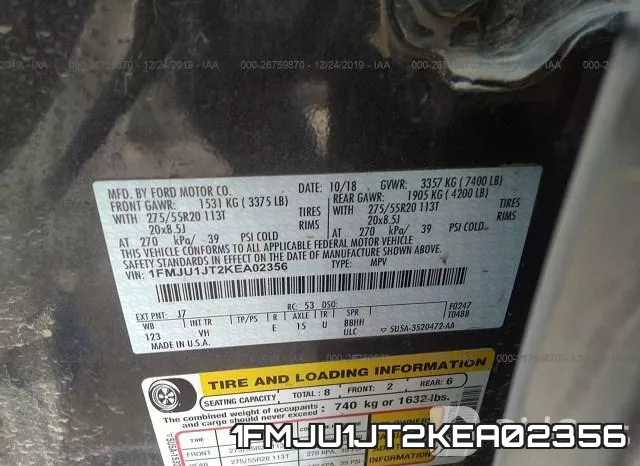 1FMJU1JT2KEA02356 фото 10