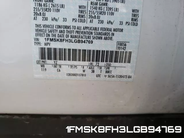 1FMSK8FH3LGB94769 фото 2