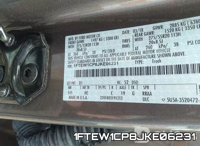 1FTEW1CP8JKE06231 фото 10