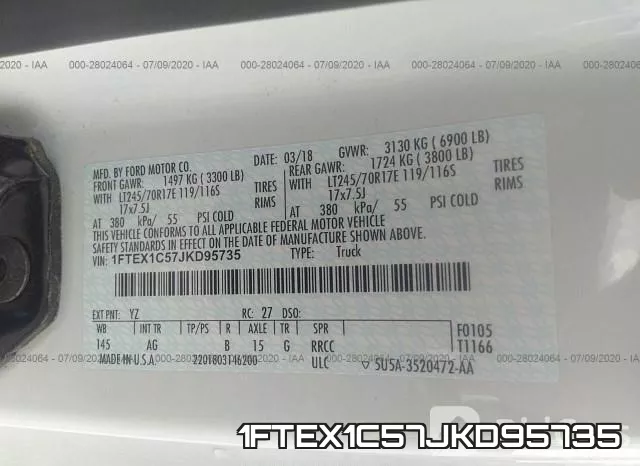 1FTEX1C57JKD95735 фото 10