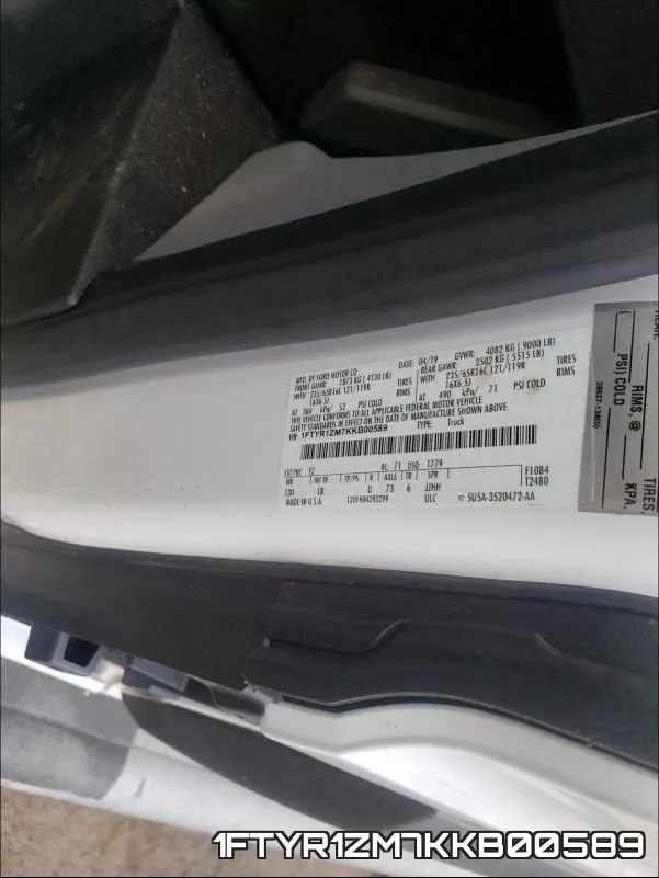 1FTYR1ZM7KKB00589 фото 2