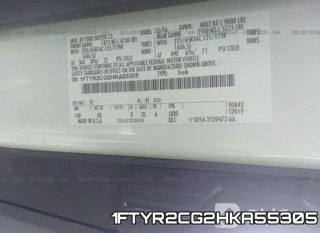 1FTYR2CG2HKA55305 фото 10