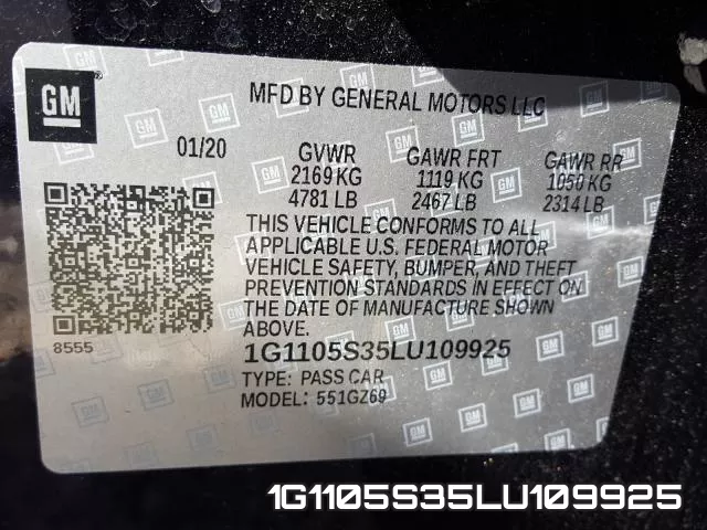1G1105S35LU109925 фото 2