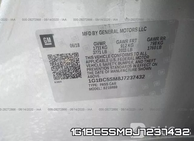 1G1BC5SM8J7237432 фото 10