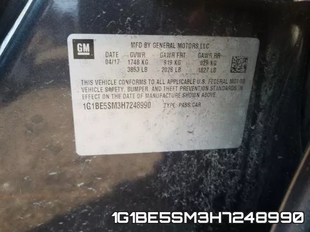 1G1BE5SM3H7248990 фото 2