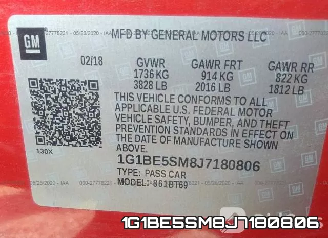 1G1BE5SM8J7180806 фото 10
