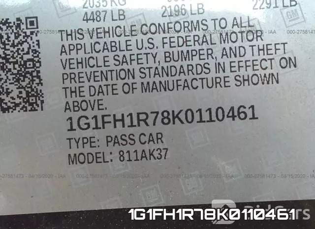 1G1FH1R78K0110461 фото 10
