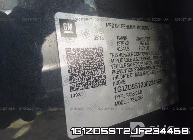 1G1ZD5ST2JF234468 фото 10