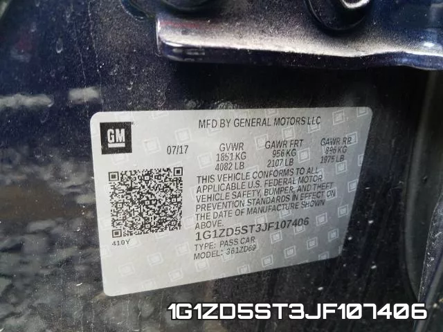 1G1ZD5ST3JF107406 фото 2