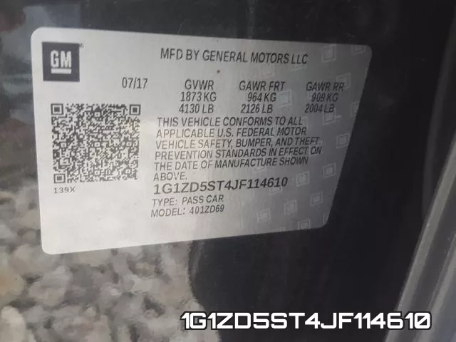 1G1ZD5ST4JF114610 фото 2