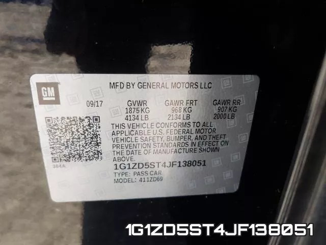 1G1ZD5ST4JF138051 фото 2