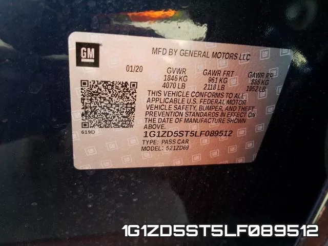 1G1ZD5ST5LF089512 фото 2