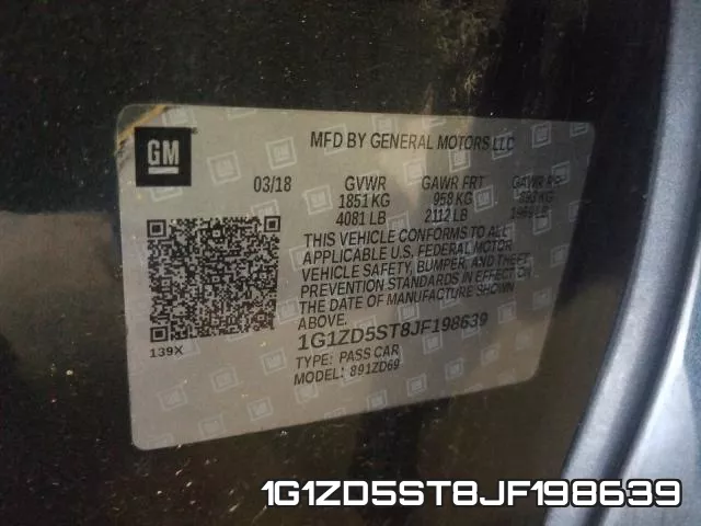 1G1ZD5ST8JF198639 фото 2