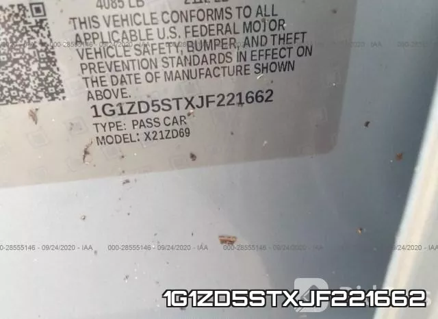 1G1ZD5STXJF221662 фото 10