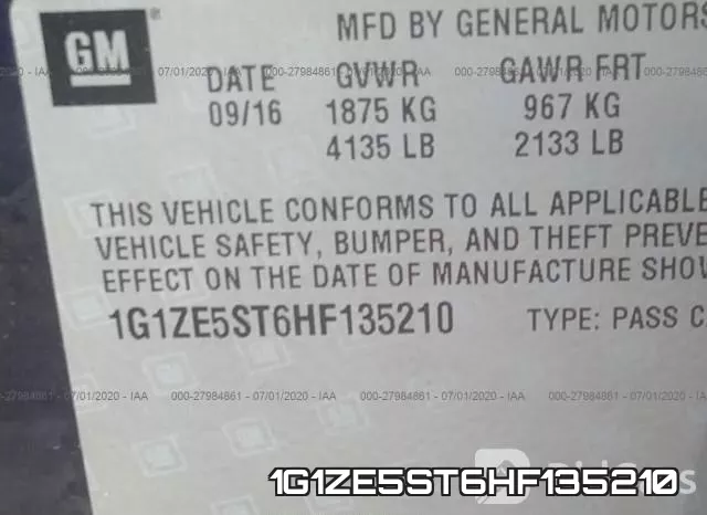 1G1ZE5ST6HF135210 фото 10