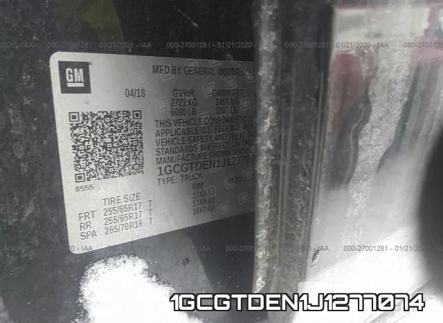 1GCGTDEN1J1277074 фото 10