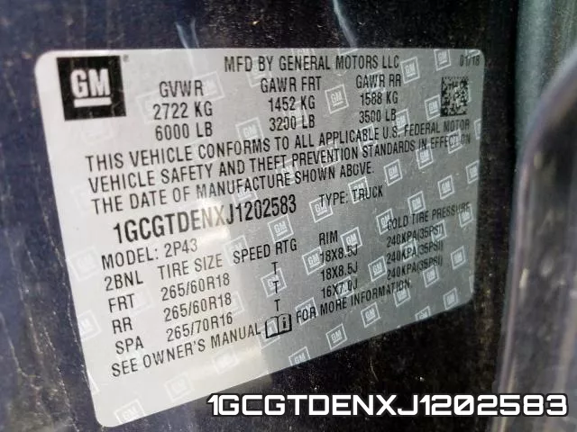 1GCGTDENXJ1202583 фото 2