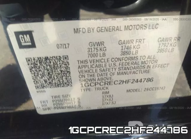 1GCPCREC2HF244786 фото 10