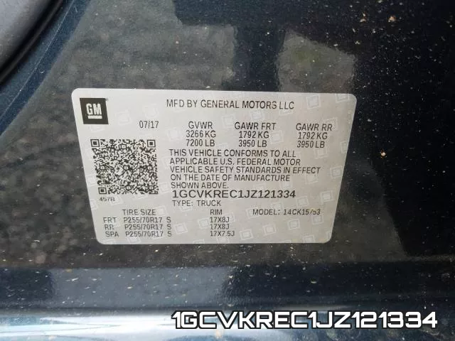 1GCVKREC1JZ121334 фото 2