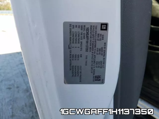 1GCWGAFF1H1137350 фото 2