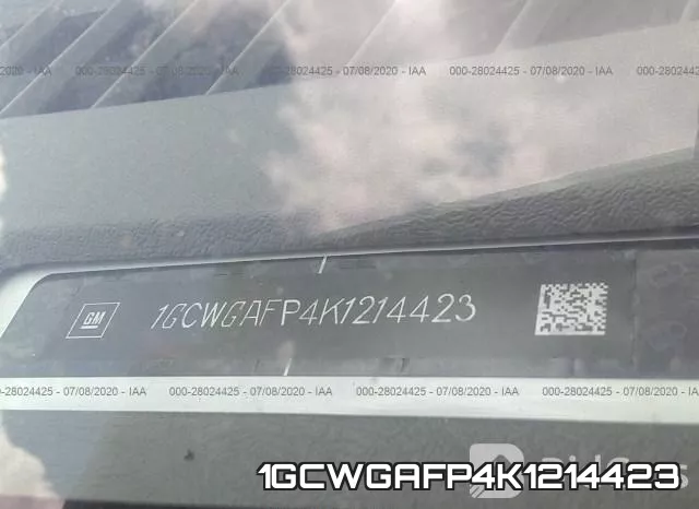 1GCWGAFP4K1214423 фото 10