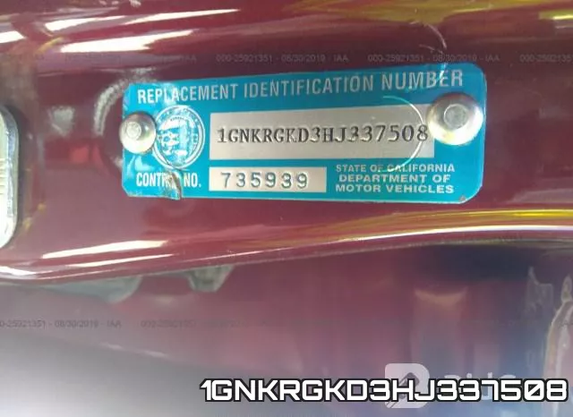 1GNKRGKD3HJ337508 фото 10