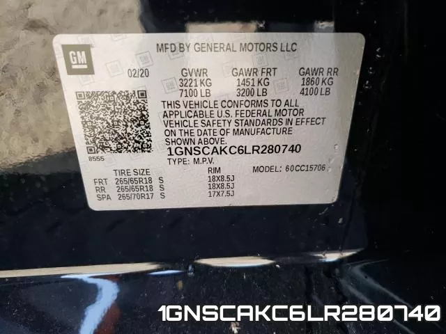 1GNSCAKC6LR280740 фото 2