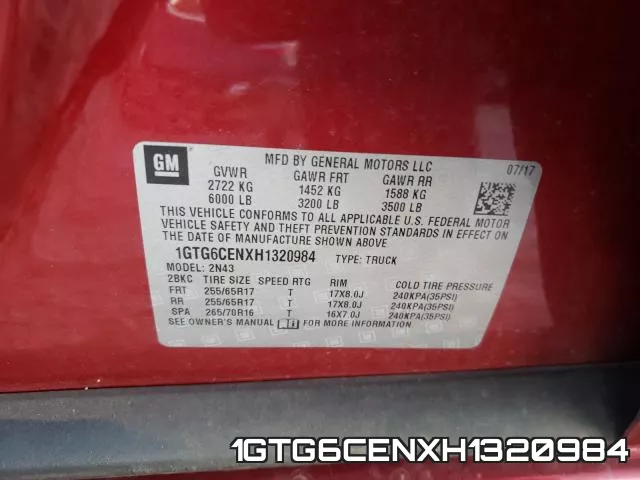 1GTG6CENXH1320984 фото 2