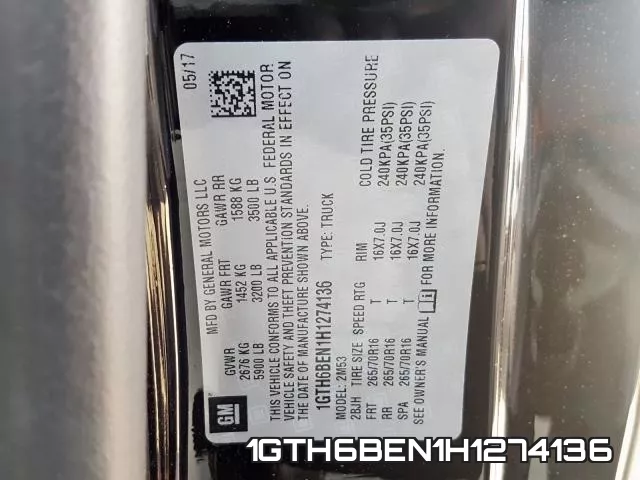 1GTH6BEN1H1274136 фото 2