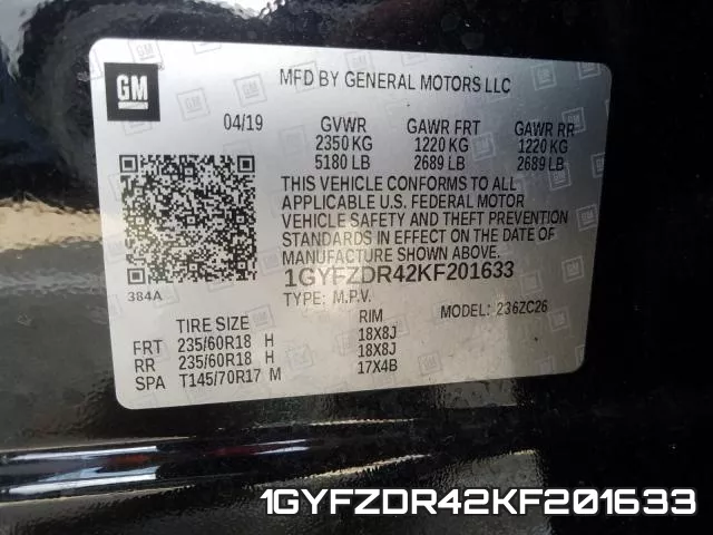 1GYFZDR42KF201633 фото 2