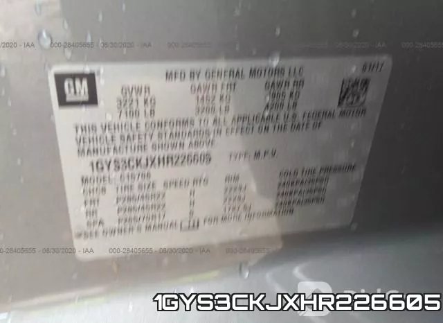 1GYS3CKJXHR226605 фото 10